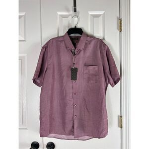NWT Interaffair Mens Button Down Shirt Size L